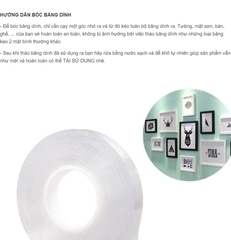 BĂNG KEO NANO 2 MẶT SIÊU DÍNH TRONG SUỐT DÀI 3M GIÁ SỈ