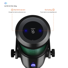 MIC THU ÂM LIVETREAMS MU900 LED RGB GIÁ SỈ