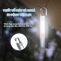 ĐÈN PIN SIÊU SÁNG 3 CHẾ ĐỘ SMILINGSHARK SD-1023 KÈM MÓC TIỆN DỤNG