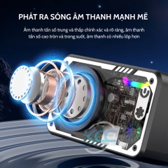 LOA BLUETOOTH V1 LED RGB THIẾT KẾ VỎ TRONG SUỐT