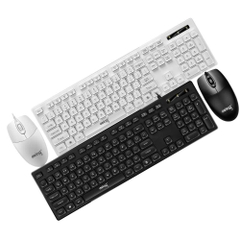 COMBO PHÍM CHUỘT CÓ DÂY CHÍNH HÃNG DEIOG DY-912 (TRẮNG)