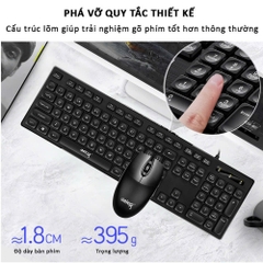 COMBO PHÍM CHUỘT CÓ DÂY CHÍNH HÃNG DEIOG DY-912 (ĐEN)