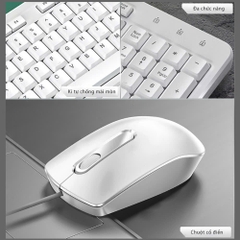 COMBO PHÍM CHUỘT CÓ DÂY CHÍNH HÃNG DEIOG DY-817S