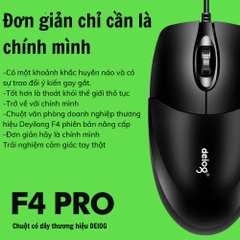 CHUỘT CÓ DÂY CHÍNH HÃNG DEIOG F4 PRO