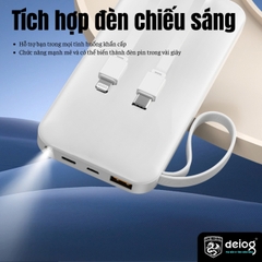 PIN SẠC DỰ PHÒNG CHÍNH HÃNG DEIOG DY-104 10.000MAH SẠC NHANH 22.5W
