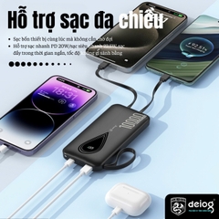 PIN SẠC DỰ PHÒNG CHÍNH HÃNG DEIOG DY-104 10.000MAH SẠC NHANH 22.5W