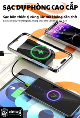 PIN SẠC DỰ PHÒNG KHÔNG DÂY CHÍNH HÃNG DEIOG DY-208 20.000MAH SẠC NHANH 22.5W