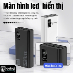 PIN SẠC DỰ PHÒNG CHÍNH HÃNG DEIOG DY-301 30.000MAH SẠC NHANH 22.5W