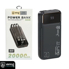 PIN SẠC DỰ PHÒNG CHÍNH HÃNG DEIOG DY-203 20.000MAH SẠC NHANH 22.5W