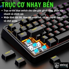 BÀN PHÍM CƠ CÓ DÂY CHÍNH HÃNG DEIOG AK-106