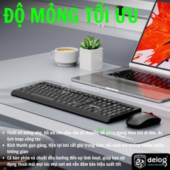 COMBO PHÍM CHUỘT KHÔNG DÂY CHÍNH HÃNG DEIOG V11 PRO