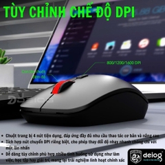 COMBO PHÍM CHUỘT KHÔNG DÂY CHÍNH HÃNG DEIOG V11 PRO