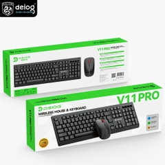 COMBO PHÍM CHUỘT KHÔNG DÂY CHÍNH HÃNG DEIOG V11 PRO