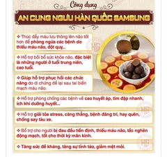 An Cung Ngưu Hoàng Hoàn Samsung Gum Jee Hwan Premium Natural Herb Hwan Hộp Gỗ