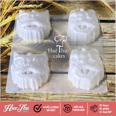 Khuôn rau câu, nhấn xôi Lân Sư Rồng (vỉ 4 khuôn) làm bánh rau câu, ép xôi