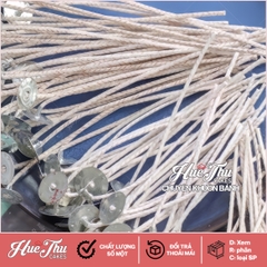 Bấc nến cotton vân loại tốt (tim nến / 10 cái) nhiều kích thước làm nến thơm, nến handmade