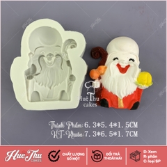 Khuôn silicon Ông Thọ / Bà Thọ (1 mảnh) làm bánh rau câu 3D 4D nhấn xôi, fondant, socola, nến hanmade