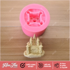 Khuôn silicon Tòa Lâu Đài Nhỏ làm bánh rau câu 3D 4D nhấn xôi, fondant, socola, nến hanmade