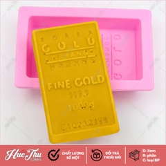 Khuôn silicon Vàng Miếng làm bánh rau câu 3D 4D nhấn xôi, fondant, socola, nến hanmade