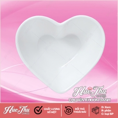 Bát Trái Tim Nhựa Giả Sứ 11.2cm, Chén Tim Decor - trang trí đồ ăn, mâm cúng