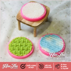 Khuôn silicon Mặt Bánh Trung Thu Nghệ Thuật 9cm (bộ 3 khuôn) làm bánh rau câu 3D 4D nhấn xôi, fondant, socola, nến hanmade