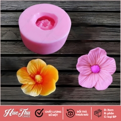 Khuôn silicon Hoa Thái P24 4.5cm làm bánh rau câu 3D 4D nhấn xôi, fondant, socola, nến hanmade