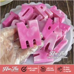 Khuôn silicon Bộ Chữ In Hoa/In Thường/Số (chữ cao 5.2cm) làm bánh rau câu 3D 4D nhấn xôi, fondant, socola, nến hanmade