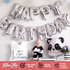 Bong bóng chữ Happy Birthday trang trí tiệc sinh nhật