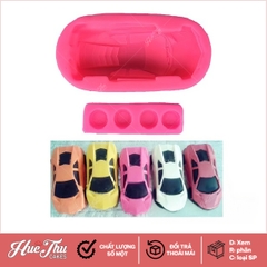 Khuôn silicon Xe Ô Tô có bánh rời 17x9cm làm bánh rau câu 3D 4D nhấn xôi, fondant, socola, nến hanmade