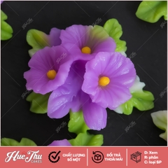 Khuôn silicon chùm Hoa Lan (3 bông) 6x3cm làm bánh rau câu 3D 4D nhấn xôi, fondant, socola, nến hanmade
