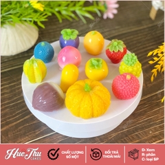 Bộ khuôn silicon Trái Cây 3.5cm (nhiều loại quả) Tạo Hình 3D/4D Đa Dụng