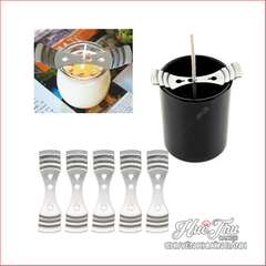 Dụng cụ cố định tim nến 3 lỗ, thanh sắt cố định tim nến, giữ bấc nến