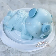 Khuôn silicon con Heo làm bánh rau câu 3D 4D chè trôi nước