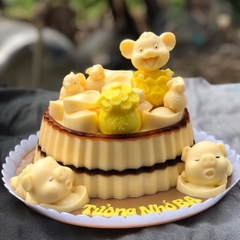 Khuôn rau câu Thố Tròn / Thố Tim làm bánh rau câu 3D 4D nhấn xôi, fondant, socola, nến hanmade