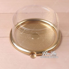 Hộp đựng bánh tròn A1680 13.5cm đế vàng nắp cao (10 hộp)