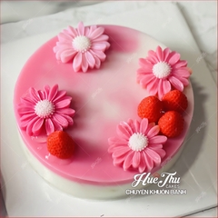 Khuôn silicon hoa Cúc Họa Mi gãy cánh 6.5cm làm bánh rau câu 3D 4D nhấn xôi, fondant, socola, nến hanmade