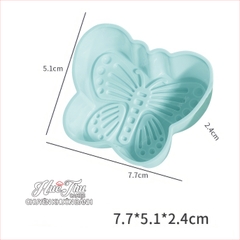 Khuôn silicon Con Bướm 7.7cm A20 (10 cái) làm bánh rau câu, nhấn xôi, fondant, socola, nến hanmade, bánh da lợn