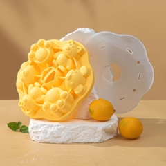 Khuôn silicon Mặt Chuột, Bàn Chân Chuột A72 (vỉ 6 hình) làm bánh rau câu 3D 4D nhấn xôi, fondant, socola, nến hanmade