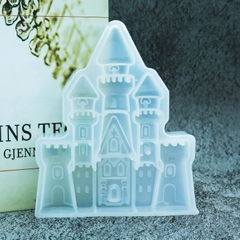 Khuôn silicon Lâu Đài A31 làm bánh rau câu 3D 4D nhấn xôi, fondant, socola, nến hanmade