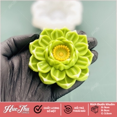 Khuôn silicon Hoa Sen 8cm A126 làm bánh rau câu 3D 4D nhấn xôi, fondant, socola, nến hanmade