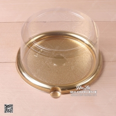 Hộp đựng bánh tròn A1680 13.5cm đế vàng nắp cao (10 hộp)