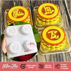 Khuôn rau câu, nhấn xôi Phúc Lộc Thọ Tài (vỉ 4 khuôn) làm bánh rau câu, ép xôi