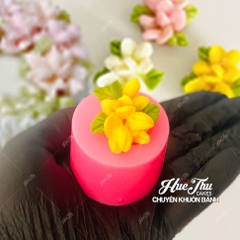 Khuôn silicon hoa Lài Thái M28 làm bánh rau câu 3D 4D nhấn xôi, fondant, socola, nến hanmade