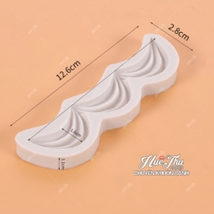 Khuôn silicon Rèm Vải làm bánh rau câu 3D 4D nhấn xôi, fondant, socola, nến hanmade