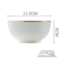 Bát Sứ Tròn 11cm (nhiều màu), Chén Sứ Tròn Decor - trang trí đồ ăn, bàn tiệc, mâm cúng