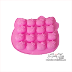 Khuôn silicon kẹo chip mèo Hello Kitty làm kẹo dẻo, chip chip, rau câu, thạch trà sữa