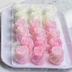 Khuôn silicon Hoa Hồng Pháp làm bánh rau câu 3D 4D nhấn xôi, fondant, socola, nến hanmade