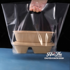 Túi PE Hạt Xoài trong suốt (10 cái) nhiều size, túi nilong xách bánh chuyên dụng đựng bánh, quà tặng