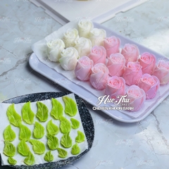 Khuôn silicon Hoa Hồng Pháp làm bánh rau câu 3D 4D nhấn xôi, fondant, socola, nến hanmade