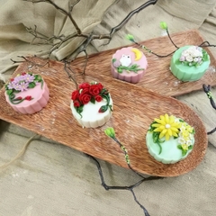 Khuôn rau câu, nhấn xôi Mặt Trơn (vỉ 4 khuôn) làm bánh rau câu, ép xôi